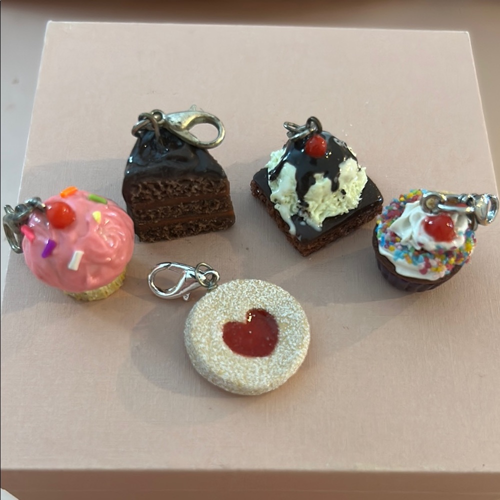 Pink and Brown Dessert Brooch Collection